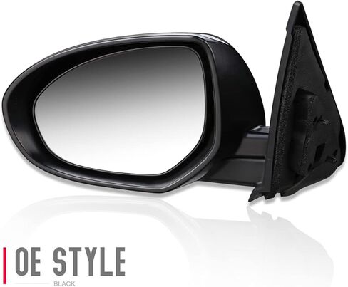 DNA Motoring OEM-MR-MA1321201 Right Passenger Powered Adjust Side Mirror w/Blind Spot Detection Compatible with 12-13 Mazda 3, Non-heated in Saudi Arabia