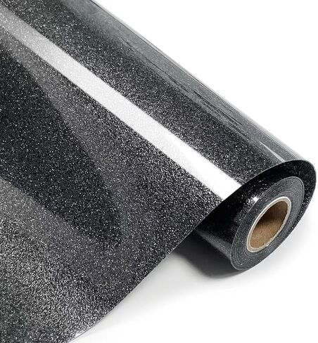 Silver Glitter HTV Heat Transfer Vinyl Rolls- 10" x 8ft. Sparkling Glitter HTV Silver for Shirts. Glitter Iron-On for All Cutters. Effortlessly Cut and Weed for Stunning Heat Vinyl Designs in Saudi Arabia