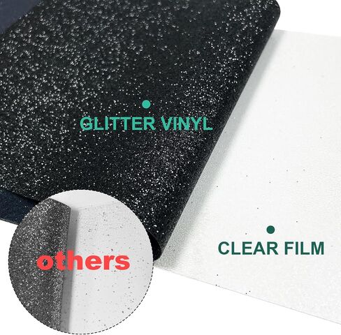Silver Glitter HTV Heat Transfer Vinyl Rolls- 10" x 8ft. Sparkling Glitter HTV Silver for Shirts. Glitter Iron-On for All Cutters. Effortlessly Cut and Weed for Stunning Heat Vinyl Designs in Saudi Arabia