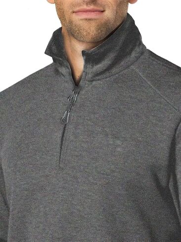 Men's Quarter Zip Up Pullover Fleece Long Sleeve Shirts Classic Polo Sweater Thermal 1/4 Zip Mock Neck Pullover Coat in Saudi Arabia