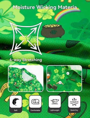 Yoimira Funny Golf Shirts for Men Short Sleeve, Hawaiian Men Polo Shirt Moisture Wicking Quick Dry Fit Print Casual in Saudi Arabia