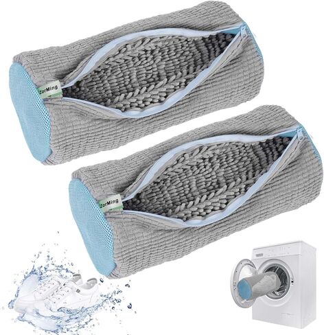 Shoe Washing Bag for Washing Machine, Laundry Shoe Bag for Washer and Dryer, Reusable Shoe Washing Bag for All Shoe Types and Sizes (Yellow 2Pcs) in Saudi Arabia