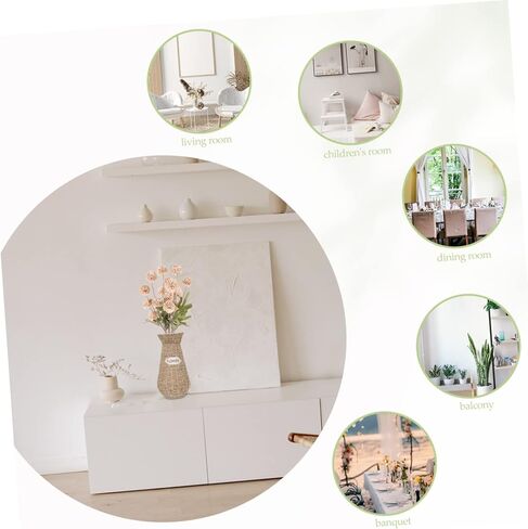 4Pcs Artificial Dandelion Flowers Arrangement for Home Decor Faux Dandelion Plants for Vases Wedding and Party Decorations Natural Look Ornament in Kuwait