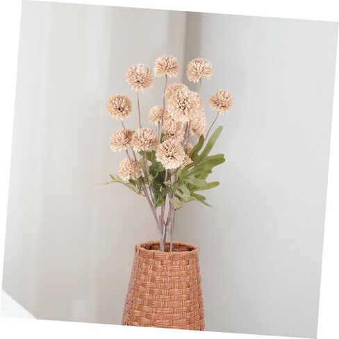 4Pcs Artificial Dandelion Flowers Arrangement for Home Decor Faux Dandelion Plants for Vases Wedding and Party Decorations Natural Look Ornament in Kuwait
