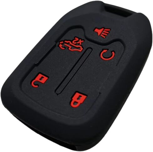 Silicone Rubber Key Fob Cover Compatible with 2019 2020 2021 Chevrolet Silverado 1500 Silverado 2500 HD Silverado 3500 HD GMC Sierra 1500 Sierra 2500 HD Sierra 3500 HD HYQ1EA in Kuwait