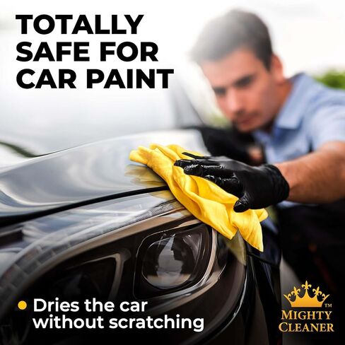 Premium Chamois Cloth for Car - 2pk +1 Free Shammy Towel for Car - 26"x17" - Super Absorbent Reusable Car Shammy Towel - Scratch-Free in Saudi Arabia