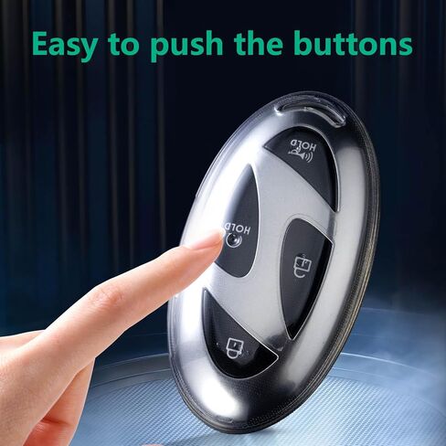 GT Flensent for Hyundai Key Fob Cover 2 Pack (2 Clear) in Saudi Arabia