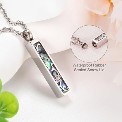 abooxiu Urn Necklaces for Ashes Stainless Steel Bar Ashes Necklaces for Women for Human Ashes Cremation Jewelry for Ashes Cremation Necklace for Ashes Necklace for Ash for Loved One in Saudi Arabia