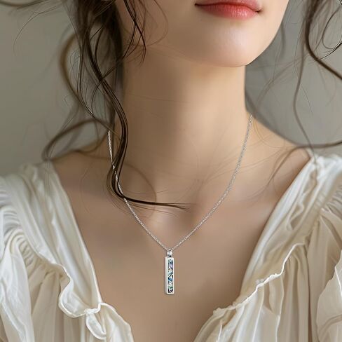abooxiu Urn Necklaces for Ashes Stainless Steel Bar Ashes Necklaces for Women for Human Ashes Cremation Jewelry for Ashes Cremation Necklace for Ashes Necklace for Ash for Loved One in Saudi Arabia