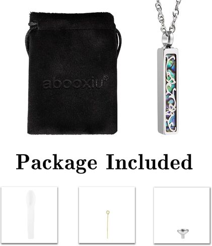 abooxiu Urn Necklaces for Ashes Stainless Steel Bar Ashes Necklaces for Women for Human Ashes Cremation Jewelry for Ashes Cremation Necklace for Ashes Necklace for Ash for Loved One in Saudi Arabia