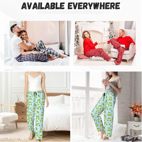 Women Pajama Pants Pjs Bottoms With Pockets Drawstring Sleep Lounge Pants For Women in Saudi Arabia