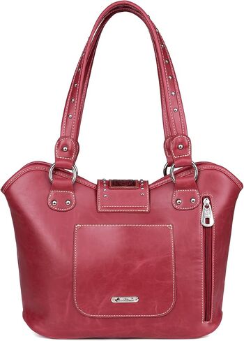 Montana West Western Tote Bags for Women Tooled Shoulder Ladies Top Handle Handbag in Kuwait