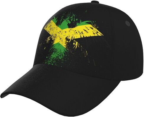 Baseball Cap Jamaican Flag Hat for Men Women, Fashion Adjustable Baseball Hat Casual Sun Visor Hats Unisex in Saudi Arabia