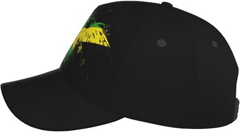 Baseball Cap Jamaican Flag Hat for Men Women, Fashion Adjustable Baseball Hat Casual Sun Visor Hats Unisex in Saudi Arabia
