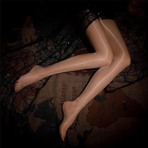 RUIBAVYA Women's Cuban Heel Backseam Pantyhose Ultra-thin Sexy Transparent Tight Stockings in Saudi Arabia