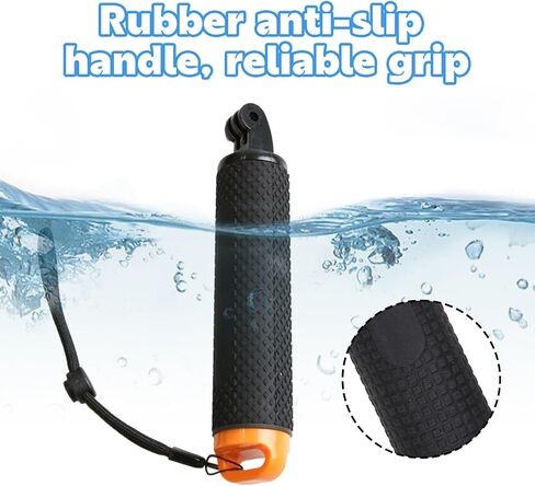 O’woda Floating Hand Grip Floating Handle, Underwater Cameras Selfie Stick Handle Mount for Insta360 X4/ X3/Go 3/ ONE X2, GoPro Hero 12/11/ 10/9/ 8/7/ 6/5/ 4/3, DJI Action Cameras - Blue in Saudi Arabia