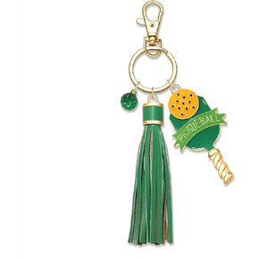 Pickleball Keychain for Women Tassel Pickleball Charm Key Rings Game Day Pickleball Accessories Gift for Pickleball Fan