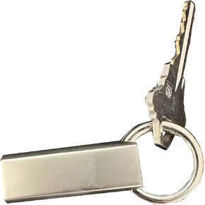 Chrome Finish Whistle Keychain - Alert Tool and Key Holder