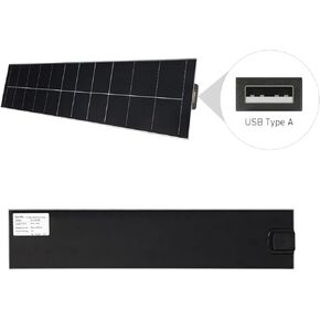 5V USB Solar Panel - Blinds Solar Charger for Windows Blinds, Roller Shades, Motorized Blinds, USB Port, 5/5W High Compatibility Solar Panel