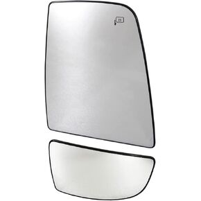 TRQ Mirror Glass Set Upper & Lower Compatible with Ford Transit Van