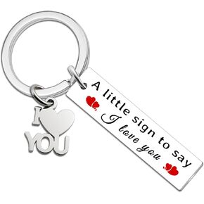 Romantic Gift for Him Her Valentine's Day Gifts for Boyfriend Girlfriend Bachelorette Gifts for Bride I Love You Keychain for Boyfriend Girlfriend Husband Wife Birthday Best Gifts for Men Women