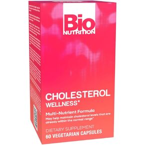 Bio Nutrition Chlolesterol Wellness 60 Vegetarian Capsules | Promotes Healthy Cholesterol Levels | Natural Formula |