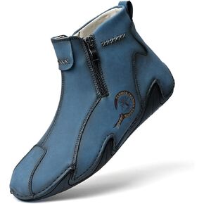 Chukka Boots Mens Driving Shoes for Men Side Zipper Slip On Sneakers Beck Shoes Comfort Handmade Chelsea Boots Men