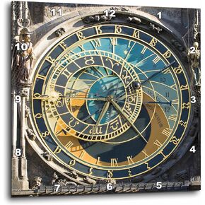 3dRose DPP_81259_1 Astronomical Orloj, Prague, Czech Republic EU06 THA0021 Tom Haseltine Wall Clock, 10 by 10-Inch