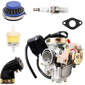 GY6 50CC Carburetor Kit Replacement for GY6 49cc 50cc 80cc 4 Stroke Engine Scooter Moped ATV,GY6 4 Stroke Engine