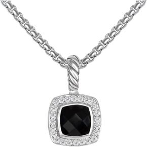 Designer Cubic Zirconia Necklace Inspired Antique Twisted Cable Wired CZ Pendant Necklace Fashion Brand Jewelry for Women Gift