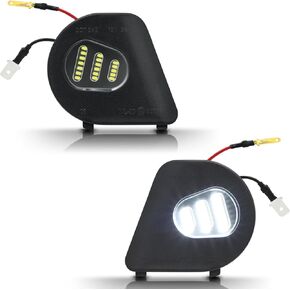 LED Side Mirror Puddle Lights 6000K Diamond White Towing Mirror Lights Compatible with 2010-2019 Dodge Ram 1500 2500 3500, 2011-2018 Dodge Ram 4500 5500 Pickup Trucks, Pack of 2