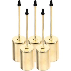 Veemoon Christmas Candle Holder Stake 5PCS Metal Candle Fixing Holder Stand DIY Pillar Tealight Candle Base Fixator Ornament for Floral Table Centerpiece Garden Party