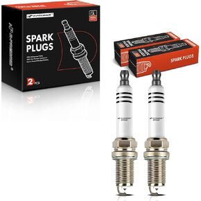 A-Premium Iridium Platinum Spark Plugs Compatible with Fiat 500 L4 1.4L 2012-2017 & Chevrolet Spark L4 1.2L 2013-2015, Pack of 2
