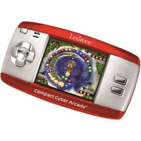 Lexibook, Cyber Arcade Racing, Motion Controlled Racing Console, 30 Racing, Action and Puzzle Games, Control by Tilting, Red, JL3150
