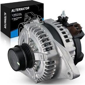 Upgraded Alternator Fit for:-Toyota Camry Base SE 2010-2011, Camry LE XLE 2011 2.5L L4, 100Amps 12 Volt 4Grooves OE# 270600V060, 104210-2650, 11516N, 2100735, 210-0735, 2139298 (ALL-NEW)
