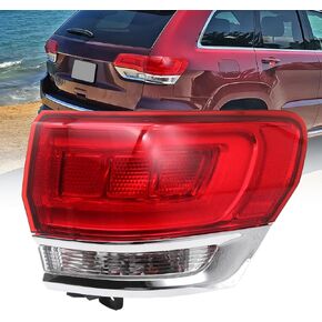 Outer Tail Light Compatible with 2014 2015 2016 2017 2018 2019 2020 2021 Jeep Grand Cherokee Laredo/Limited/Overland/Summit Tail lamp Assembly (Right passenger side)