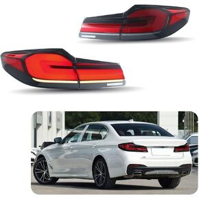 براعة الوقت LED أضواء خلفية لسيارات BMW 530 540 G30 M5 F90 2017 2018 2019 2020 مع كامل LED تجميل متسلسل بدوره إشارة لمبة خلفية الجمعية مع درابزين