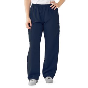 Medline PerforMAX Unisex Elastic-Waist Scrub Pants, Navy, Size 4XL, Regular Inseam