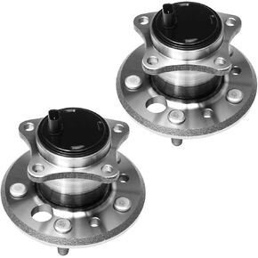 512206 + 512207 (5 Lug W/ABS) Rear Wheel Hub and Bearing Assembly Compatible With Le-xus 02-03 ES300,04-06 ES330,07-12 ES350 /05-12 Toy-ota Avalon,05-11 Camry,04-08 Solara