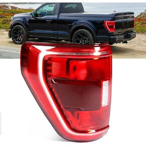 مجموعة مصابيح خلفية هالوجين متوافقة مع Ford F150 XLT 2021 2022 2023 [مع اكتشاف البقع العمياء] مصباح خلفي بديل مباشر ML3Z13405C (جانب السائق الأيسر)