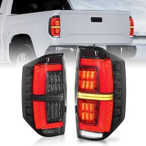 Archaic LED Tail Lights Compatible with 2014-2021 Toyota Tundra Pickup【SR, SR5, Limited, Platinum, 1794,TRD Pro】,Tail Light Assembly with Startup animation & Sequential Turn Signal