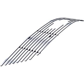 APS Compatible with Chevy Impala 2014-2020 Logo Show Main Upper Stainless Steel Chrome Mesh Grille Insert C75945T
