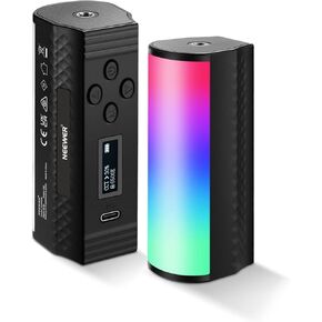 NEEWER 3 Pack Magnetic Handheld Light Wand, 360° Full RGB Mini LED Video Light Stick with 2500mAh Rechargeable Battery,2500-8500K Dimmable Camera Tube Light for Photography TikTok YouTube Vlog,TL96RGB