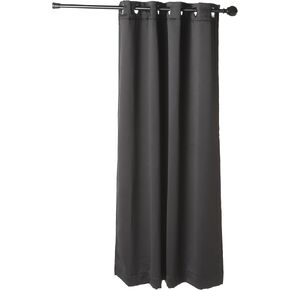 NICETOWN 100% Blackout Curtains with Same Color Liners, Thermal Insulated Full Blackout 2-Layer Lined Drapes, Energy Efficiency Window Draperies for Bedroom (Black, 2 PCs, 52-inch W by 63-inch L)