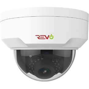 REVO America Ultra HD 4MP IP IK10 Vandal Proof Dome Security Camera - 100' Night Vision, IP66 Weather Resistant, 3DNR, ONVIF Compatible, White