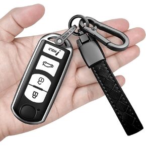 Sindeda for Mazda Key Fob Cover with Keychain Soft Full Protection Key Shell Key Case Compatible with Mazda 3 6 8 Miata MX-5 CX-3 CX-5 CX-7 CX-9 (Red)