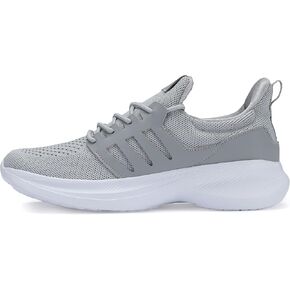 Casbeam Mens Walking Shoes Sneakers - Tennis Workout Running Gym Breathable Comfortable & Lightweight Shoes Light Grey Size 15
