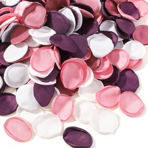yoyokid 400 Pcs Silk Rose Petals Artificial Flower Petals for Wedding Flower Girl Basket Aisle Scatter Dinner Table Centerpieces Party Bridal Shower Romantic Night Decoration (Green)