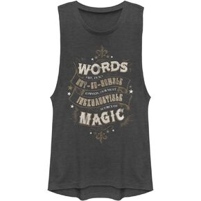 Harry Potter Deathly Hallows Humble Words Women's Fast Fashion Tank Top