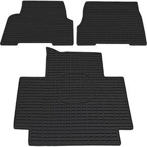 Rubber Floor Mats Compatible with Volvo VNL Accessories, Heavy Truck Floor Liners for Volvo VNL&VT 2004-2018